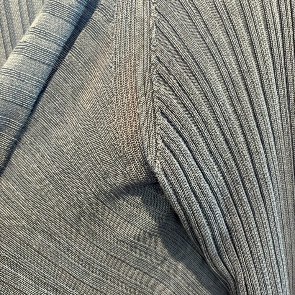 Eileen Fisher‎ Open Front Cardigan Women 1X Blue Tencel Lagenlook Boho READ - Picture 13 of 15